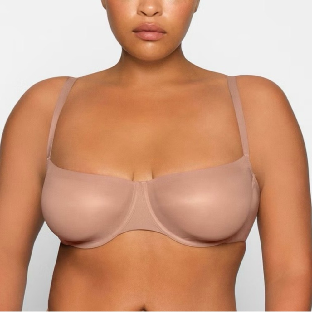 SKIMS Unlined Balconette Bra - sienna